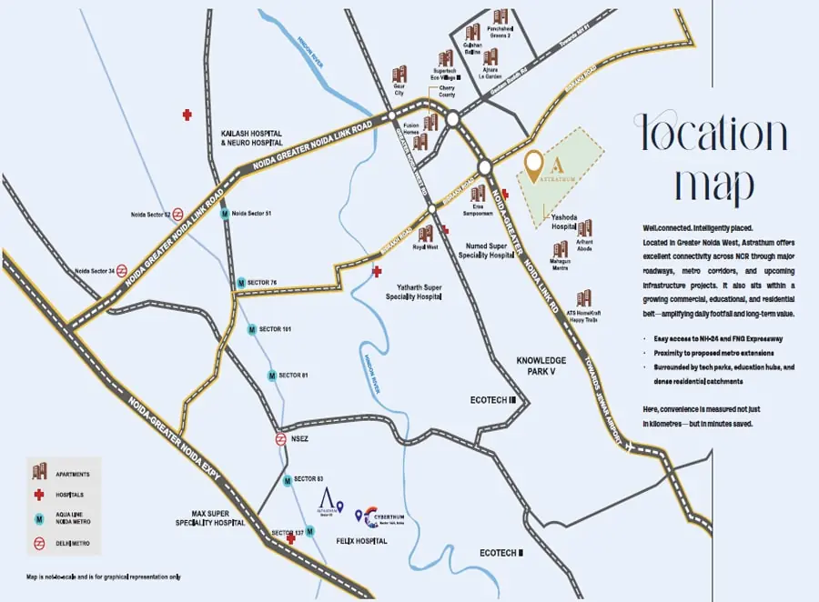 Bhutani Astrathum Location