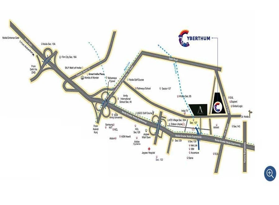 Bhutani Cyberthum Location